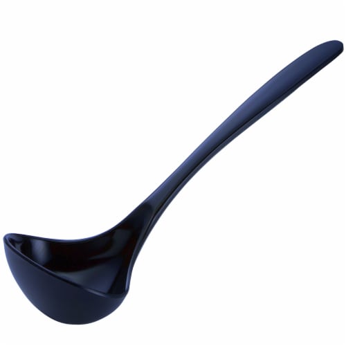 Hutzler Melamine Soup Ladle - Cobalt Blue Perspective: front