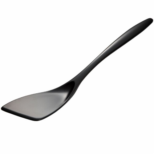 12 1/2" BLACK MELAMINE TURNER Perspective: front