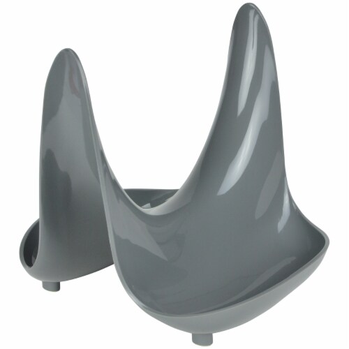 Hutzler Pot Lid Stand, Gray Perspective: front