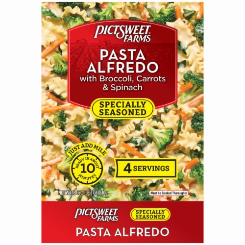 Pictsweet Farms® Pasta Alfredo with Broccoli Carrots & Spinach Perspective: front
