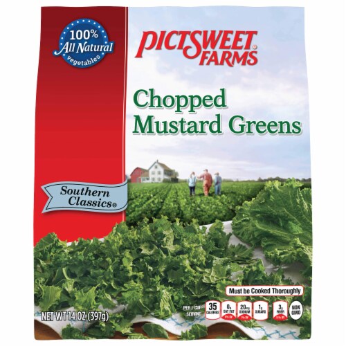 Pictsweet Farms® Southern Classics Frozen Chopped Mustard Greens Perspective: front