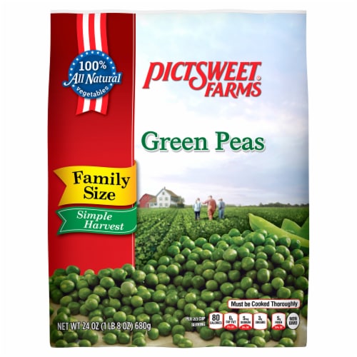 Pictsweet Farms® Family Size Frozen Simple Harvest Green Peas Perspective: front