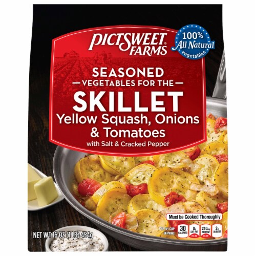 Pictsweet Farms® Yellow Squash Onions & Tomatoes Skillet Frozen Vegetables Perspective: front