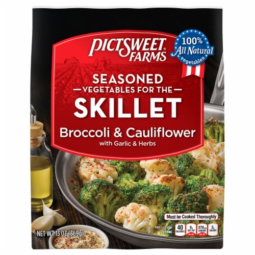 Pictsweet® Farms Frozen Garlic & Herb Broccoli & Cauliflower Perspective: front