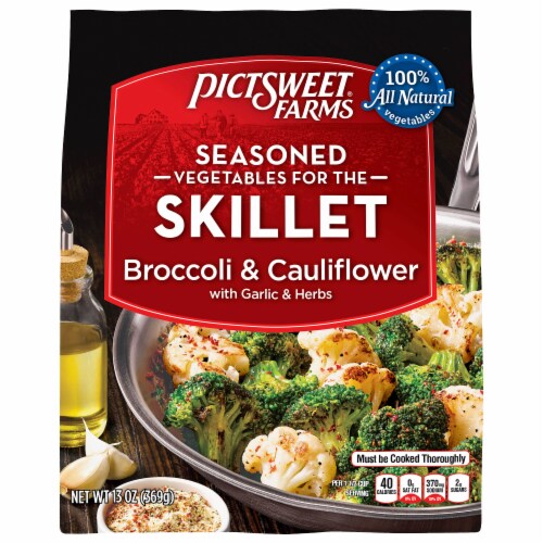 Pictsweet® Farms Frozen Garlic & Herb Broccoli & Cauliflower Perspective: front