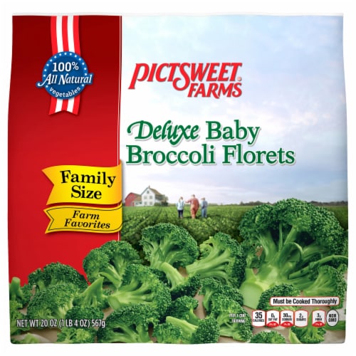 Pictsweet Farms® Deluxe Frozen Baby Broccoli Florets Family Size Perspective: front