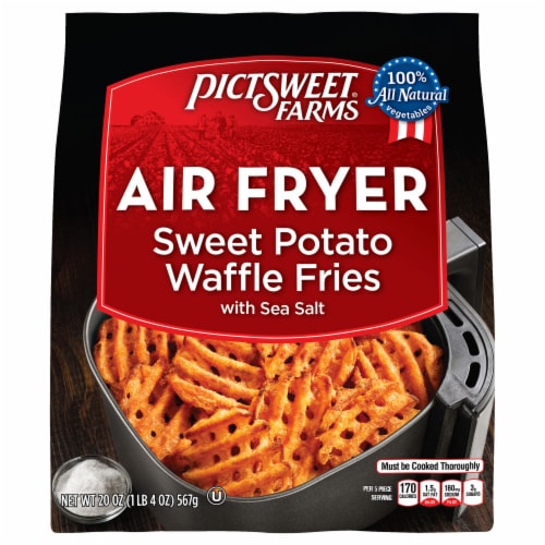 Pictsweet Farms® Air Fryer Waffle Cut Sea Salt Sweet Potato Fries Perspective: front