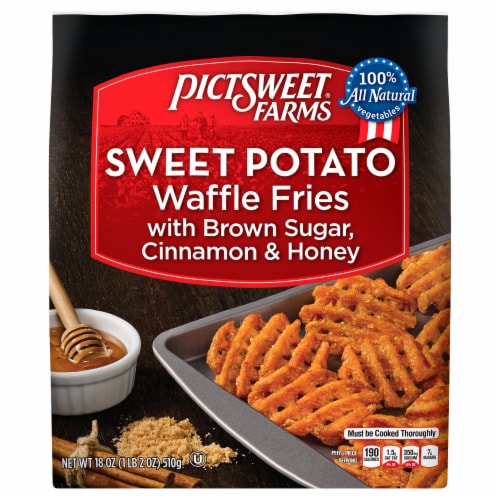 Pictsweet Farms® Sweet Potato Waffle Fries with Brown Sugar, Cinnamon & Honey Perspective: front