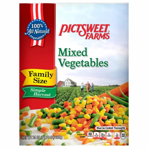 Pictsweet Farms® Family Size Frozen Simple Harvest Mixed Vegetables Perspective: front