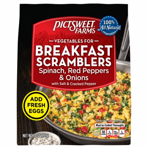 Pictsweet Farms® Vegetables For Breakfast Scramblers Spinach, Red Peppers & Onions