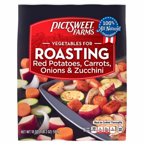 Pictsweet Farms® Red Potatoes Carrots Onions Zucchini Frozen Vegetables Perspective: front