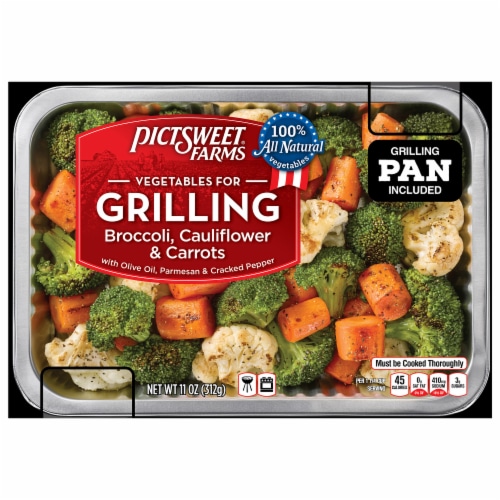 Pictsweet Farms® Frozen Vegetables For Grilling Broccoli, Cauliflower & Carrots Perspective: front
