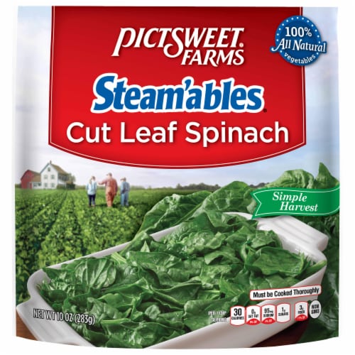 Pictsweet Farms® Steam'ables® Simple Harvest Cut Leaf Spinach Perspective: front