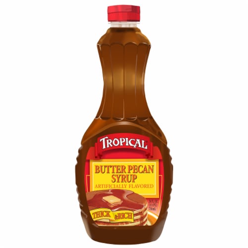 Tropical Butter Pecan Syrup Perspective: front