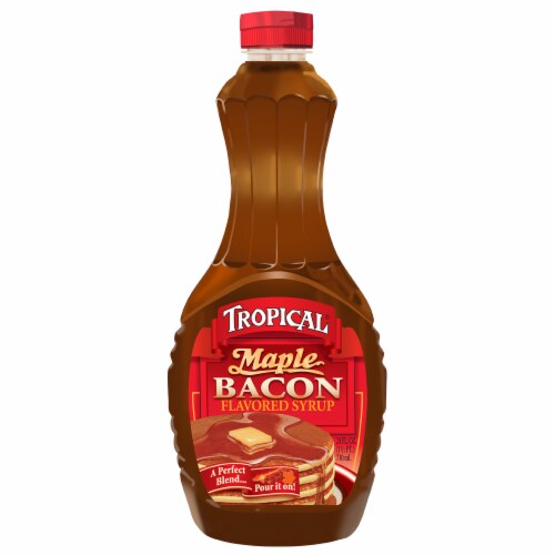 Tropical Maple Bacon Flavored Syrup Perspective: front
