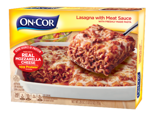 On-Cor® Selects Lasagna with Meat Sauce Family Size Frozen Meal Perspective: front