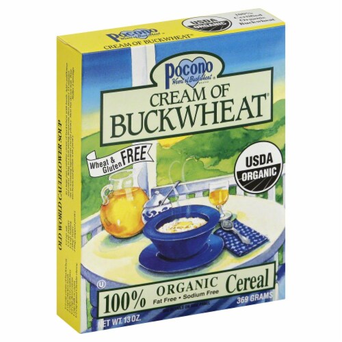 Pocono Cream of Buckwheat Cereal Perspective: front