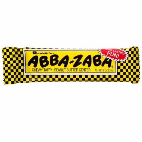 Annabelle's® Abba-Zaba® Peanut Butter Center Chewy Taffy Bar Perspective: front