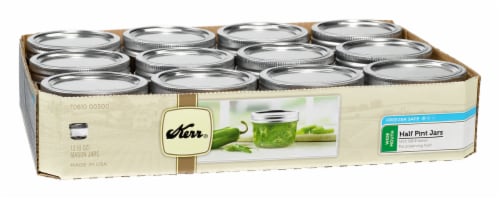 Kerr® Wide Mouth Half Pint Jars - Clear - 12 Pack, 8 oz - Smith's Food and  Drug