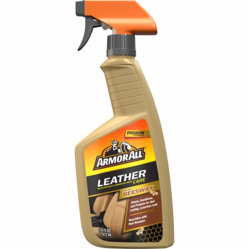 Armor All Leather Care With Beeswax Spray Perspective: front
