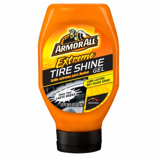 Armor All Extreme Tire Shine Gel, 18 Oz Wet BlacK Shine & Long Lasting