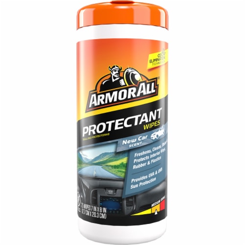 Armor All® Air Freshening Protectant New Car Scent Wipes Perspective: front