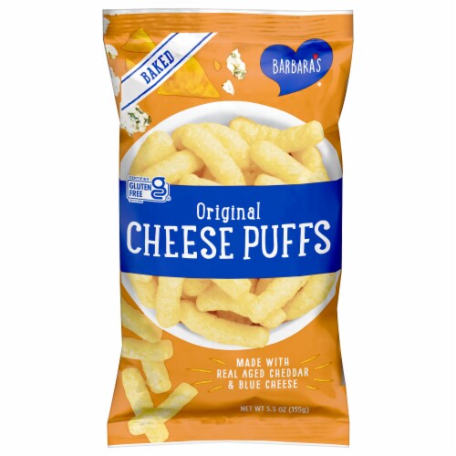 Barbara's® Baked Original Cheese Puffs Chips Perspective: front