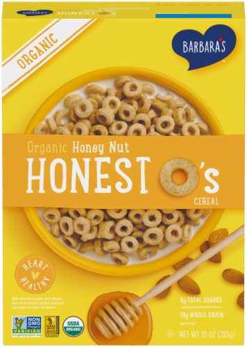 Barbara's Organic Honey Nut Honest O's Cereal, 10 oz - Kroger