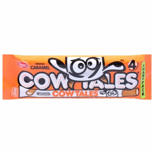 Goetze's® Cow Tales® Caramel with Cream Chewy Candy King Size Pack Perspective: front