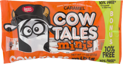 Goetze’s Caramel Mini Cow Tails Perspective: front