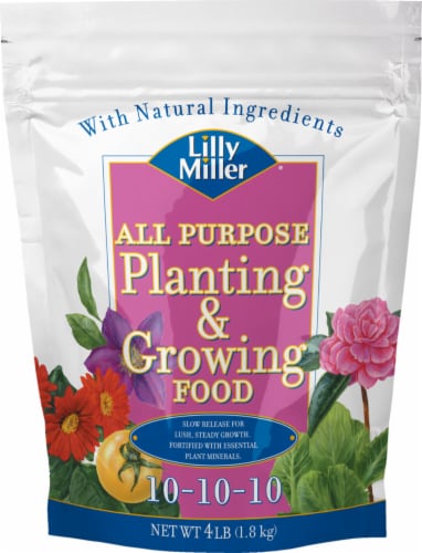 Lilly Miller All Purpose 10-10-10 Planting & Growing Food Fertilizer Perspective: front