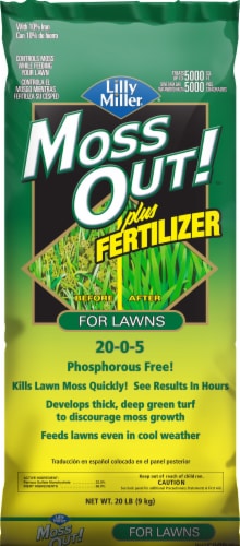 Lilly Miller Moss Out! Fertilizer Perspective: front
