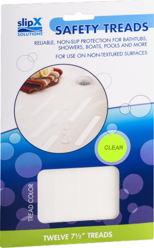 SlipX Solutions Bubble Bath Mat - Clear Perspective: front