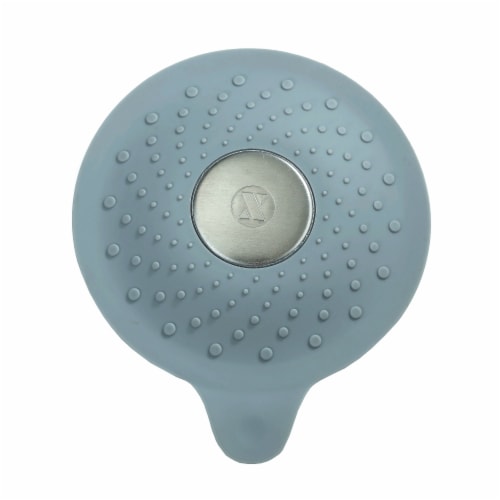SlipX Solutions Silicone Drain Stopper - Gray Perspective: front