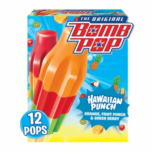 Bomb Pop Hawaiian Punch Pops Perspective: front
