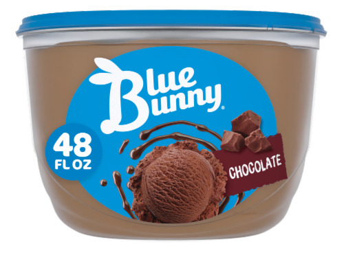 Blue Bunny® Chocolate Frozen Dairy Dessert Tub Perspective: front