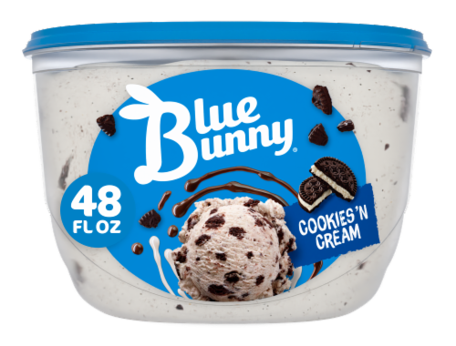 Blue Bunny® Cookies & Cream Ice Cream Perspective: front