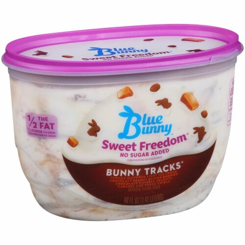 Blue Bunny Sweet Freedom Bunny Tracks Ice Cream, 48 fl oz - Kroger