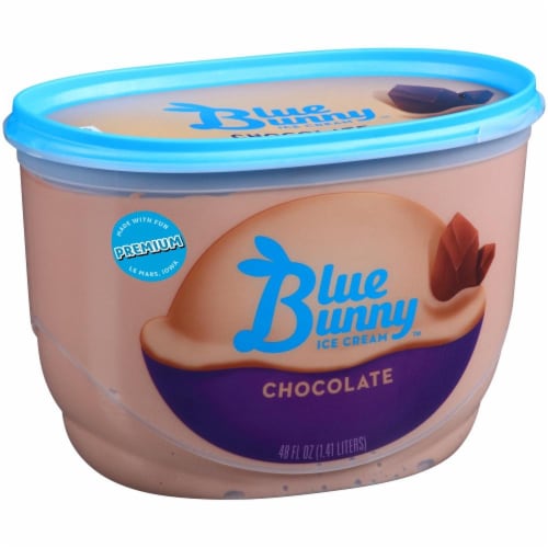 Blue Bunny Premium Chocolate Ice Cream Perspective: front