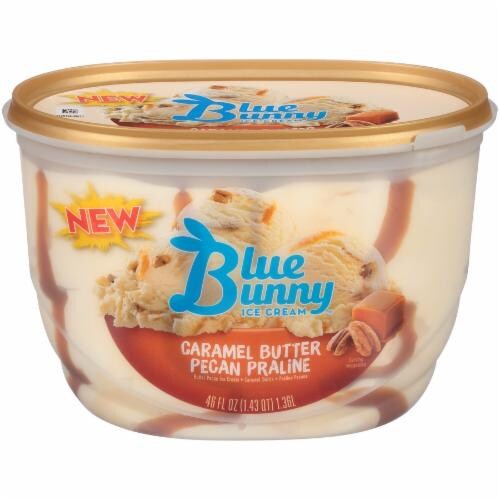 Blue Bunny Caramel Butter Pecan Praline Ice Cream Perspective: front
