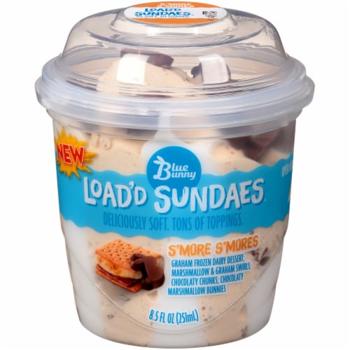 Blue Bunny Load D Sundaes S More S Mores Ice Cream 8 5 Fl Oz Pay Less Super Markets