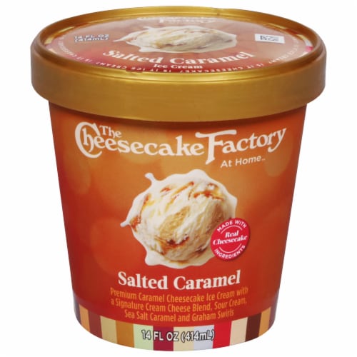 The Cheesecake Factory Salted Caramel Cheesecake Ice Cream Perspective: front