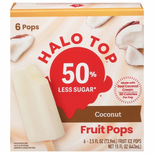 Halo Top® Coconut Fruit Pops Perspective: front