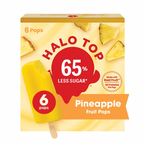 Halo Top Pineapple Fruit Pops, 6 ct - Kroger