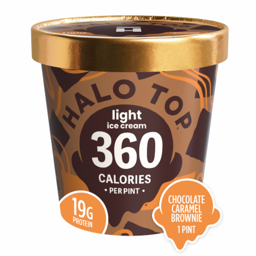 Halo Top® Chocolate Caramel Brownie Light Ice Cream, 1 pt