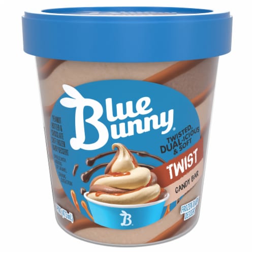 Blue Bunny® Candy Bar Twist Ice Cream Pint Perspective: front