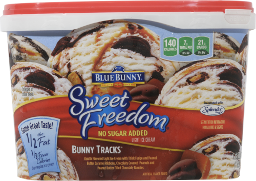 Blue Bunny Sweet Freedom Bunny Tracks Ice Cream, 56 fl oz - Kroger