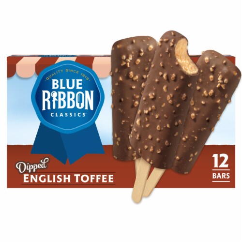 Blue Ribbon Classics English Toffee Frozen Treat Bar Perspective: front