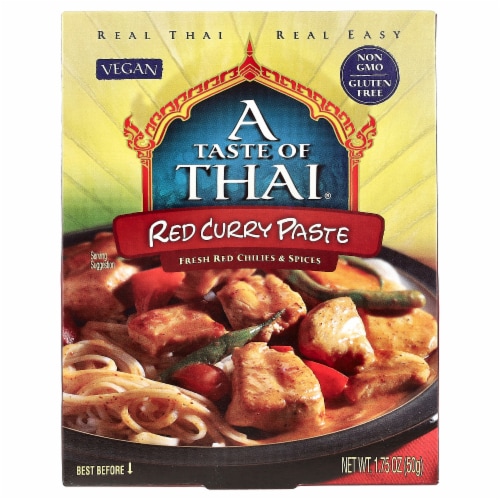 A Taste Of Thai Red Curry Paste - 1.75 oz (50 g) Perspective: front