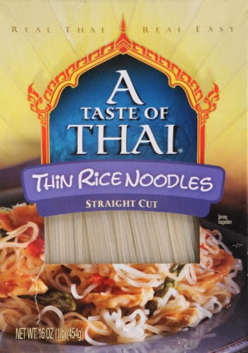 A Taste of Thai Extra Thin Noodles Perspective: front